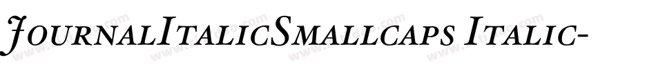 JournalItalicSmallcaps Italic字体转换